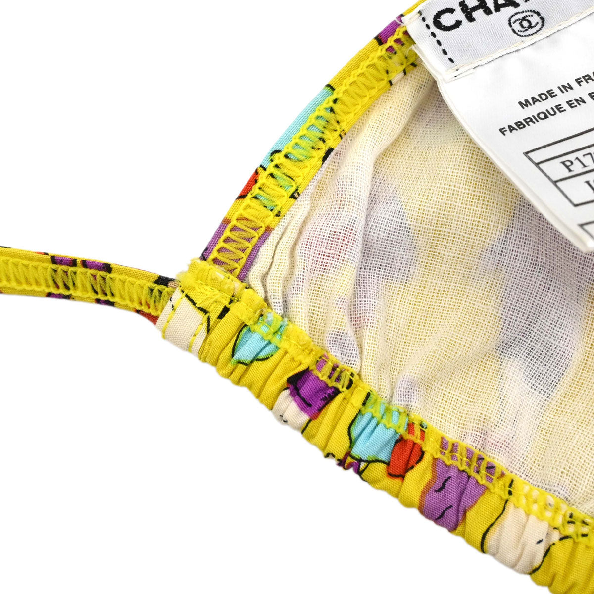 Chanel 2001 Swimwear Swimsuit Yellow #40