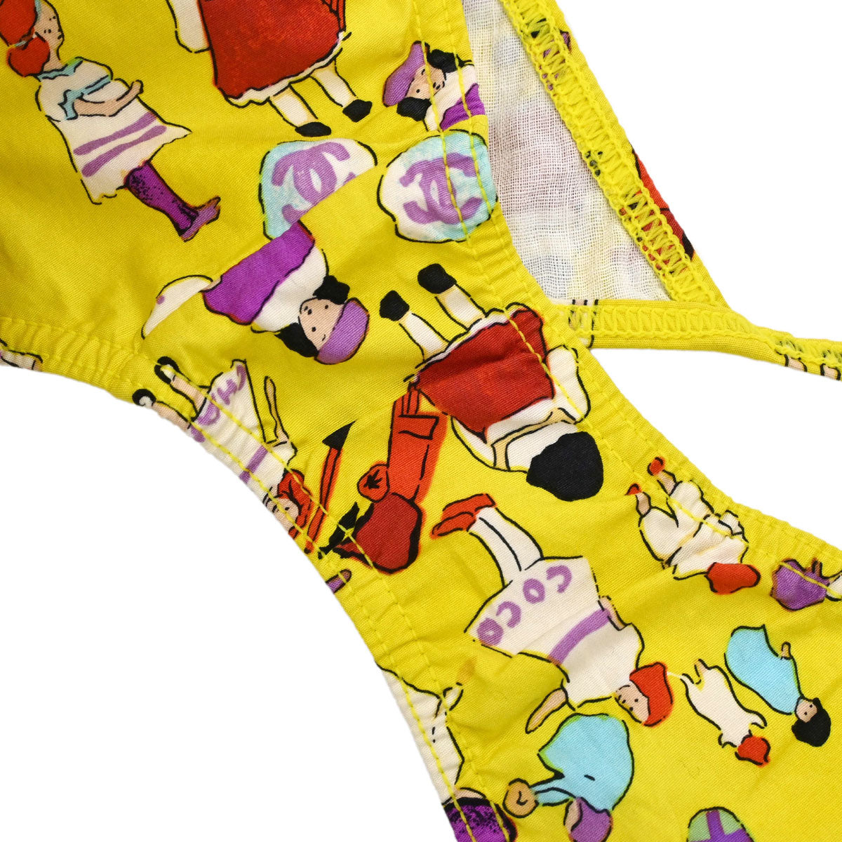 Chanel 2001 Swimwear Swimsuit Yellow #40