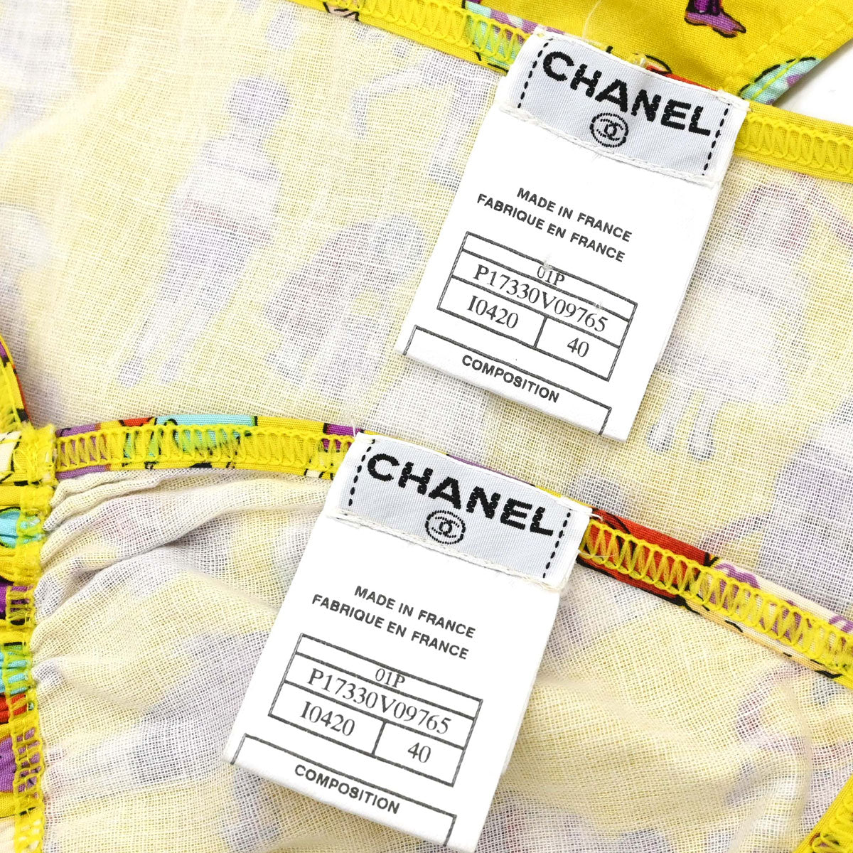 Chanel 2001 Swimwear Swimsuit Yellow #40