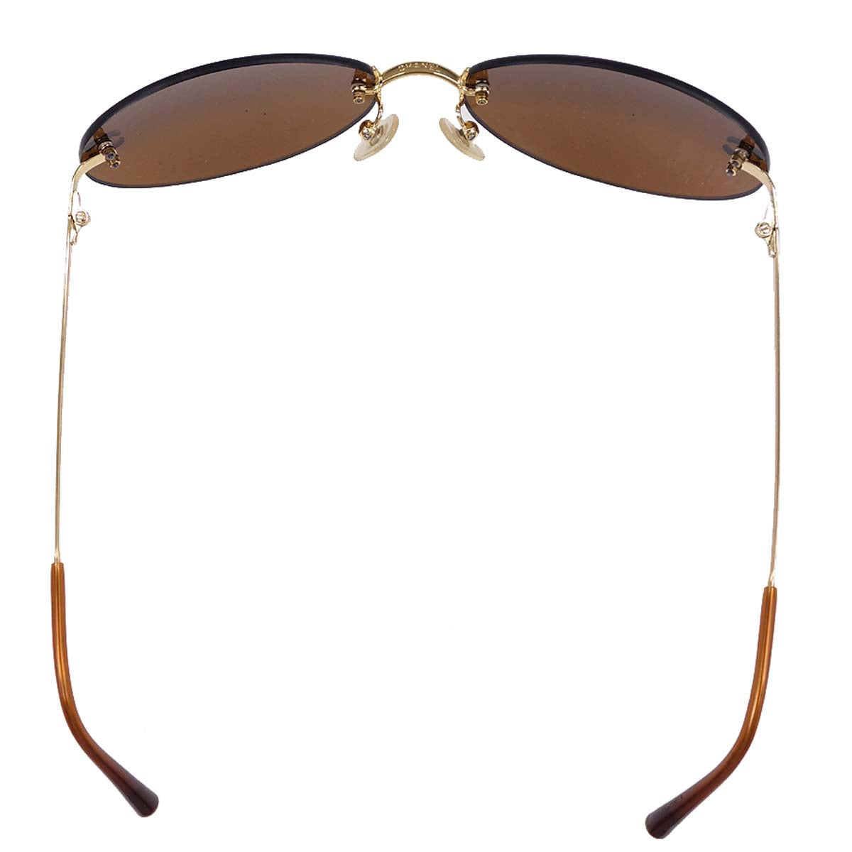 Chanel Sunglasses Eyewear Brown 59□16 Small Good