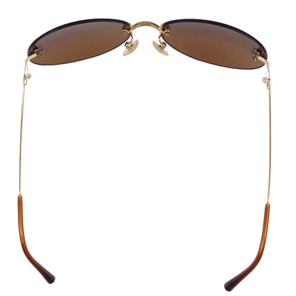 Chanel Sunglasses Eyewear Brown 59□16 Small Good