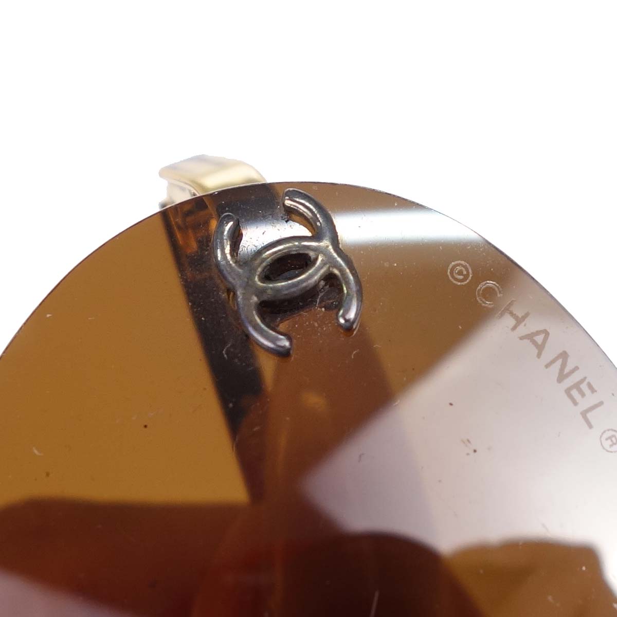 Chanel Sunglasses Eyewear Brown 59□16 Small Good