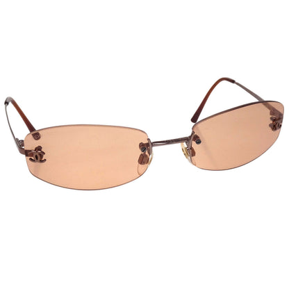 Chanel Sunglasses Eyewear Brown 54□19 Small Good