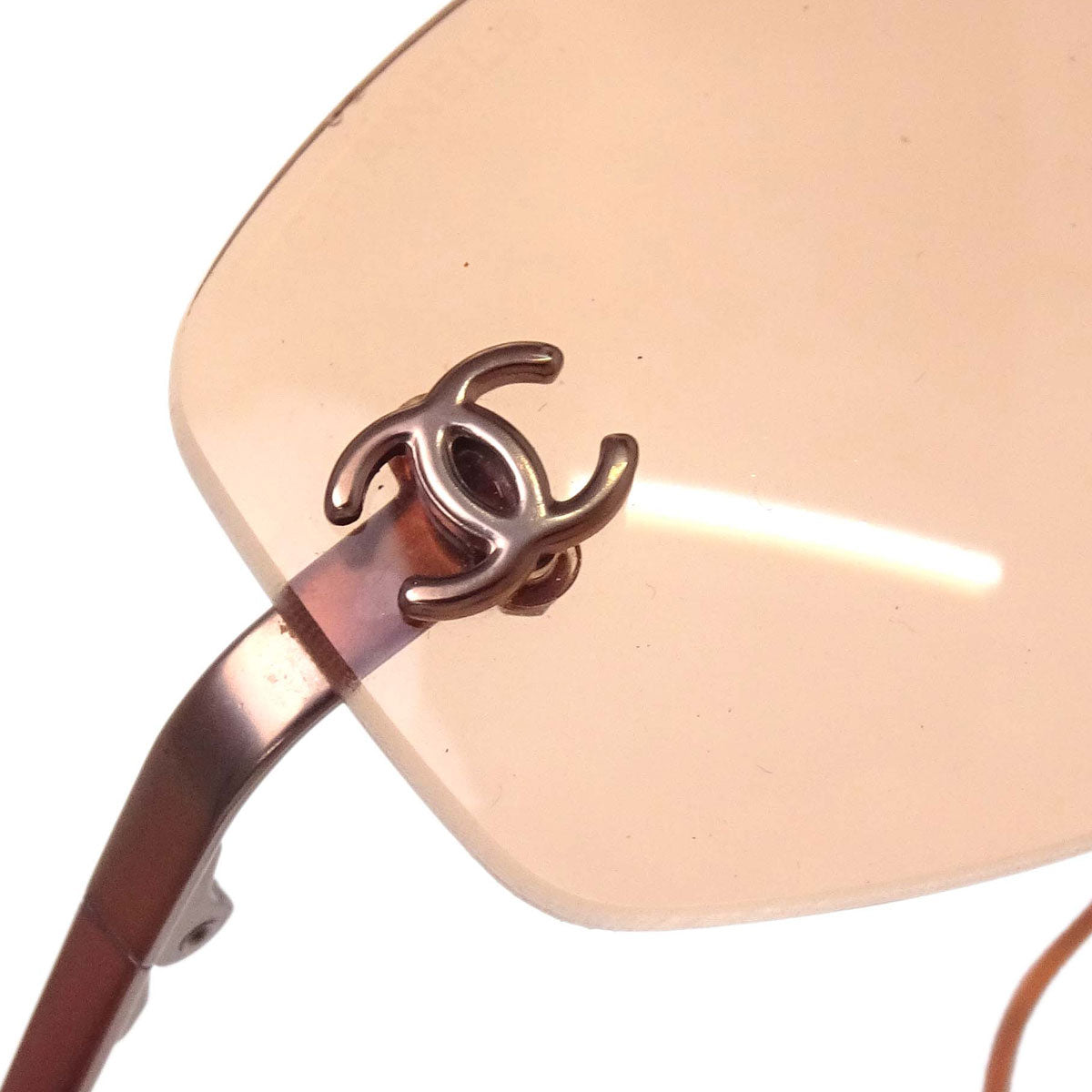 Chanel Sunglasses Eyewear Brown 54□19 Small Good