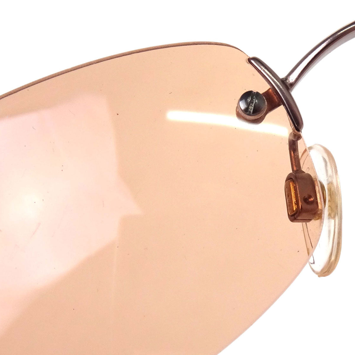 Chanel Sunglasses Eyewear Brown 54□19 Small Good