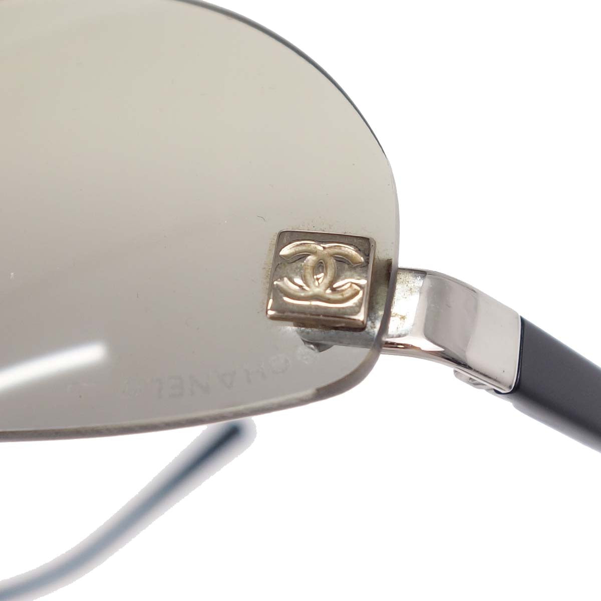 Chanel Sunglasses Eyewear Black 58□18 Small Good