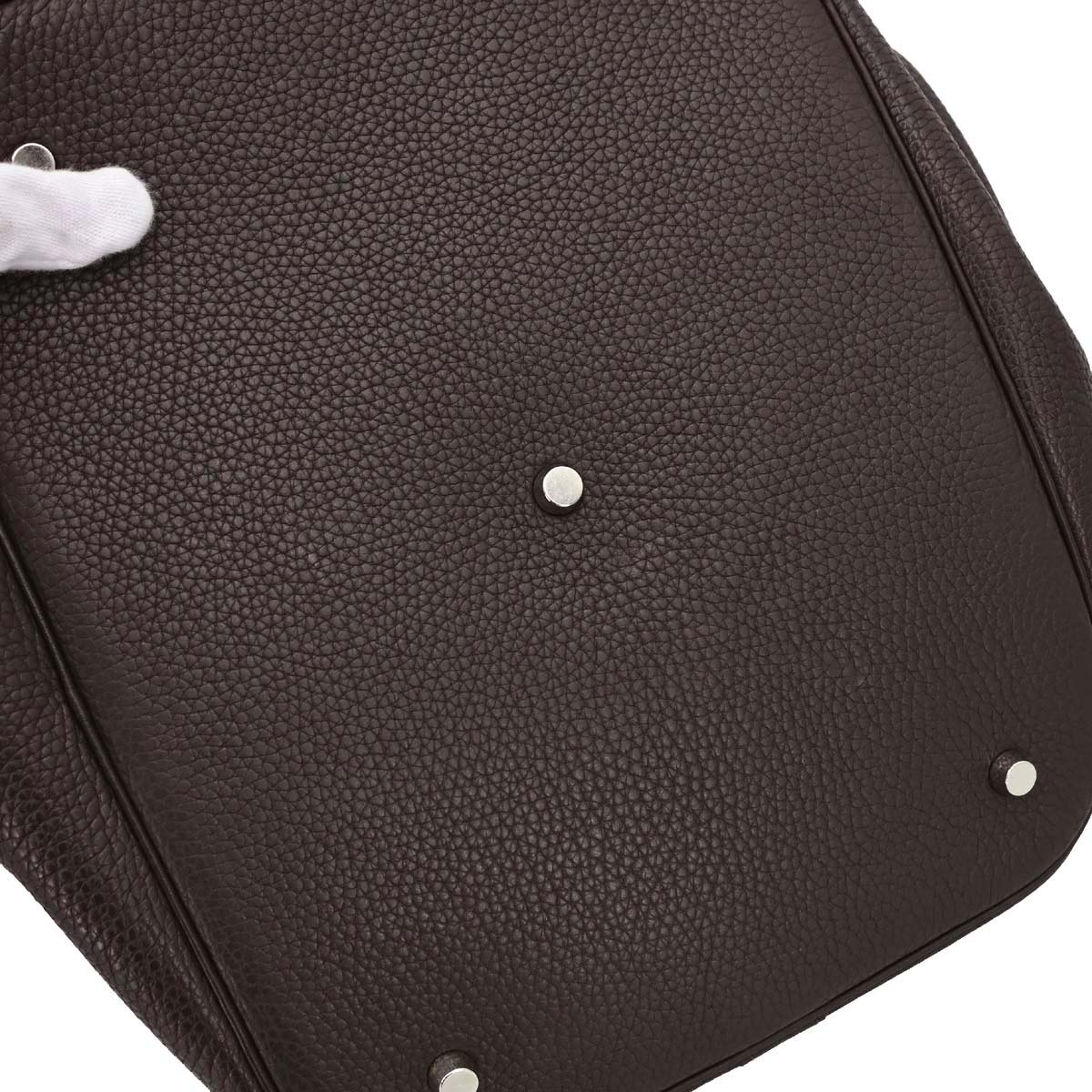 Hermes Cafe Taurillon Clemence Picotin 31 TGM Handbag
