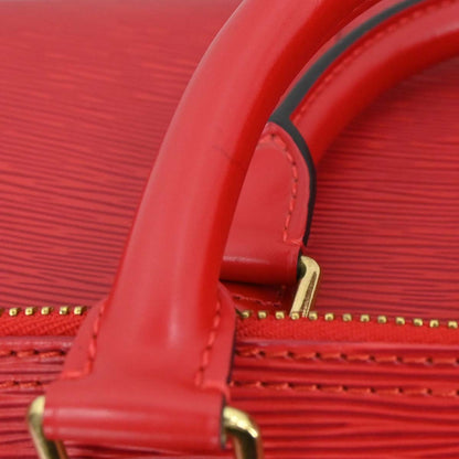 Louis Vuitton Red Epi Keepall 50 Travel Handbag M42967