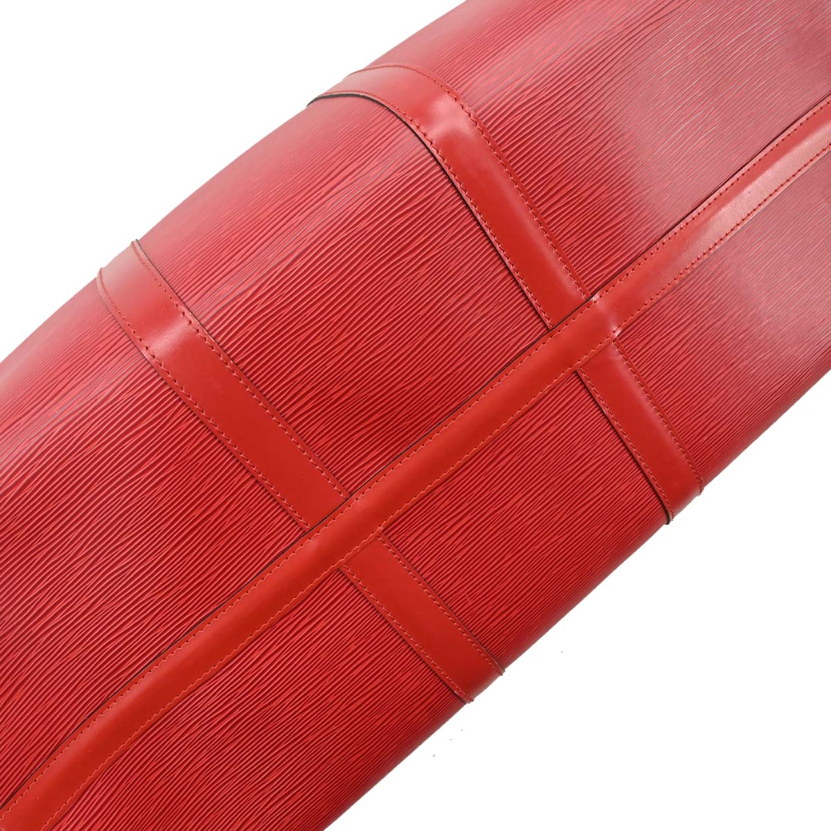 Louis Vuitton Red Epi Keepall 50 Travel Handbag M42967