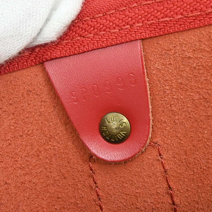 Louis Vuitton Red Epi Keepall 50 Travel Handbag M42967