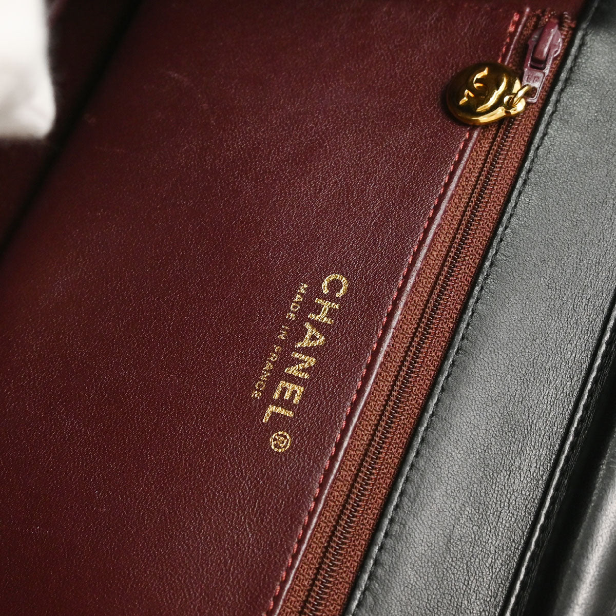 Chanel Black Lambskin Turnlock Medium Half Flap Shoulder Bag