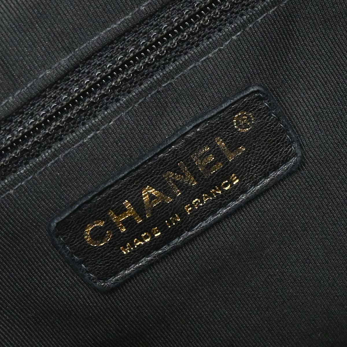 Chanel Black Caviar Skin GST Tote Chain Handbag