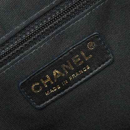 Chanel Black Caviar Skin GST Tote Chain Handbag