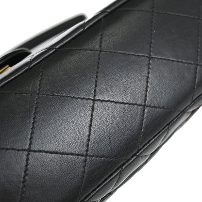 Chanel Black Lambskin Flap Backpack