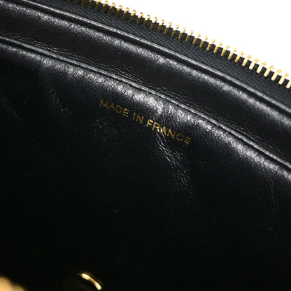 Chanel Black Lambskin Flap Backpack