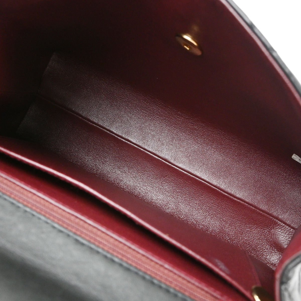Chanel 1997-1999 Black Lambskin Kelly Top Handle Handbag