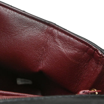 Chanel 1997-1999 Black Lambskin Kelly Top Handle Handbag