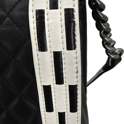 Boy Chanel 2014 Black Lambskin Large Shoulder Bag