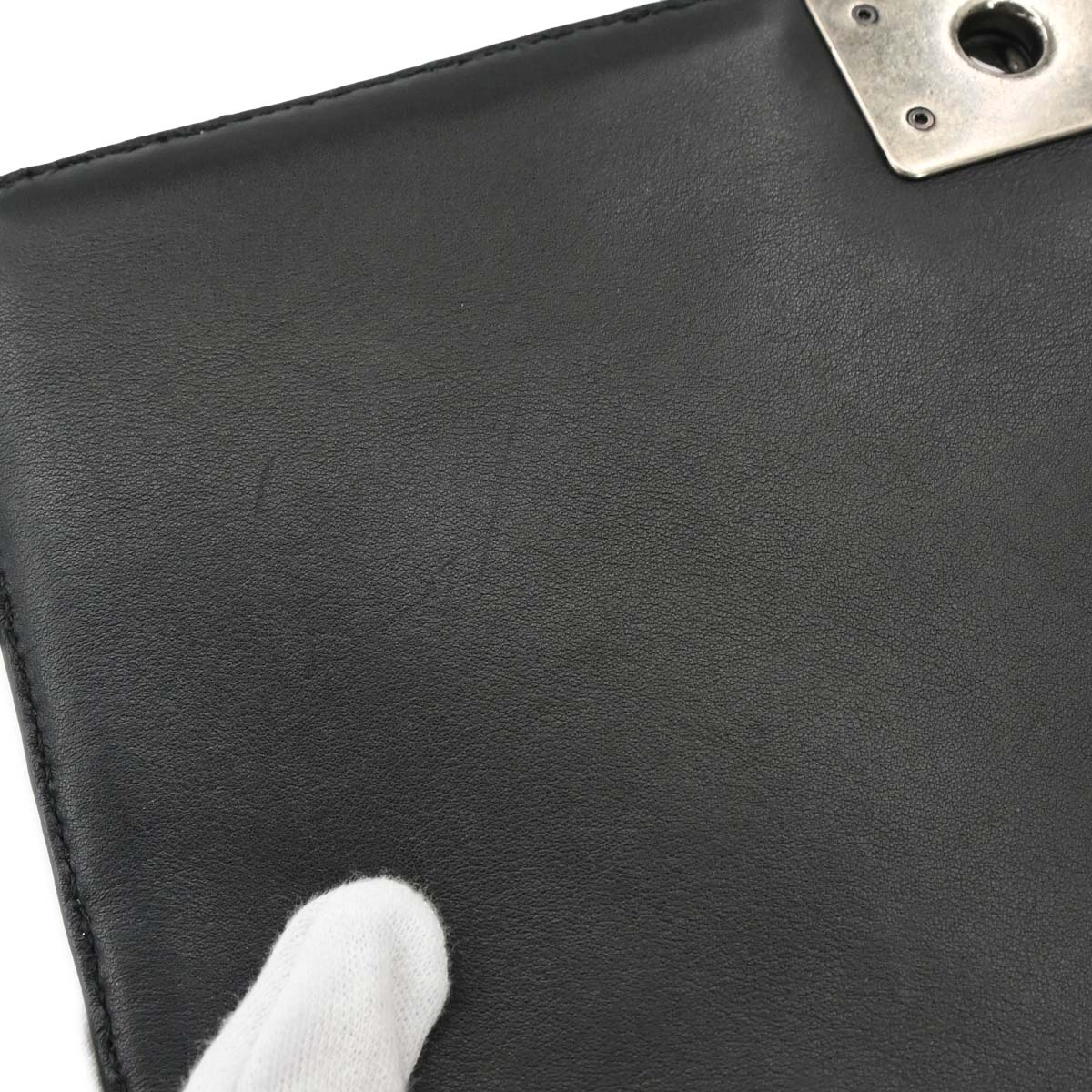 Boy Chanel 2014 Black Lambskin Large Shoulder Bag