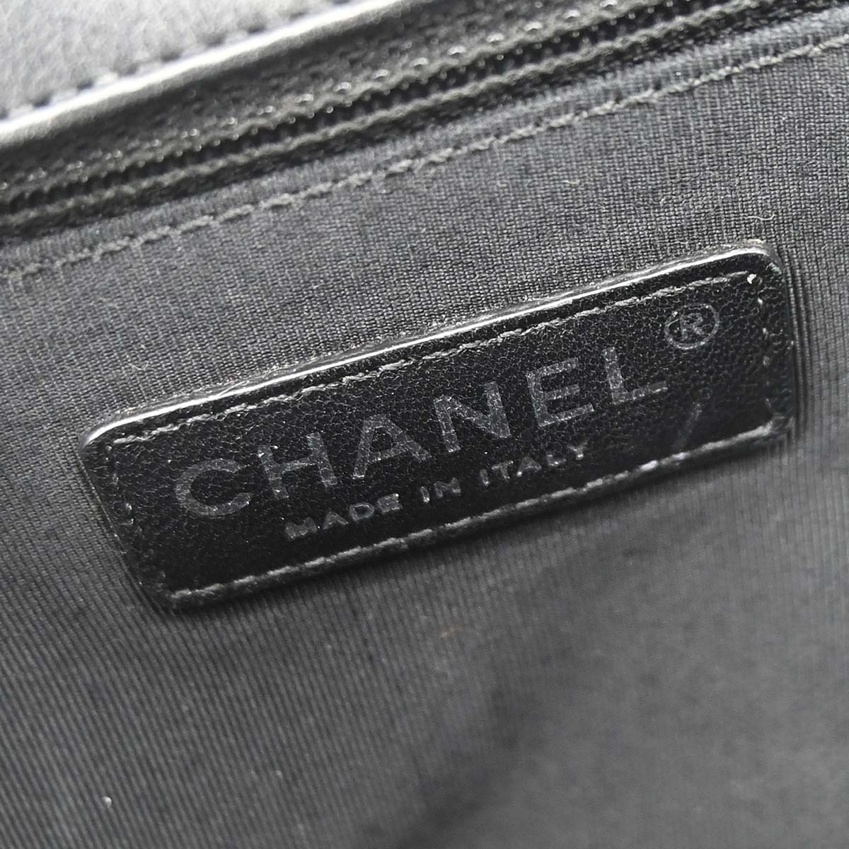 Boy Chanel 2014 Black Lambskin Large Shoulder Bag