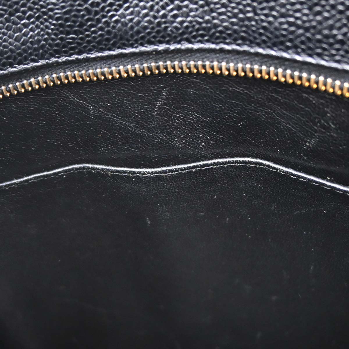 Chanel 2002-2003 Black Caviar Medallion Tote Handbag