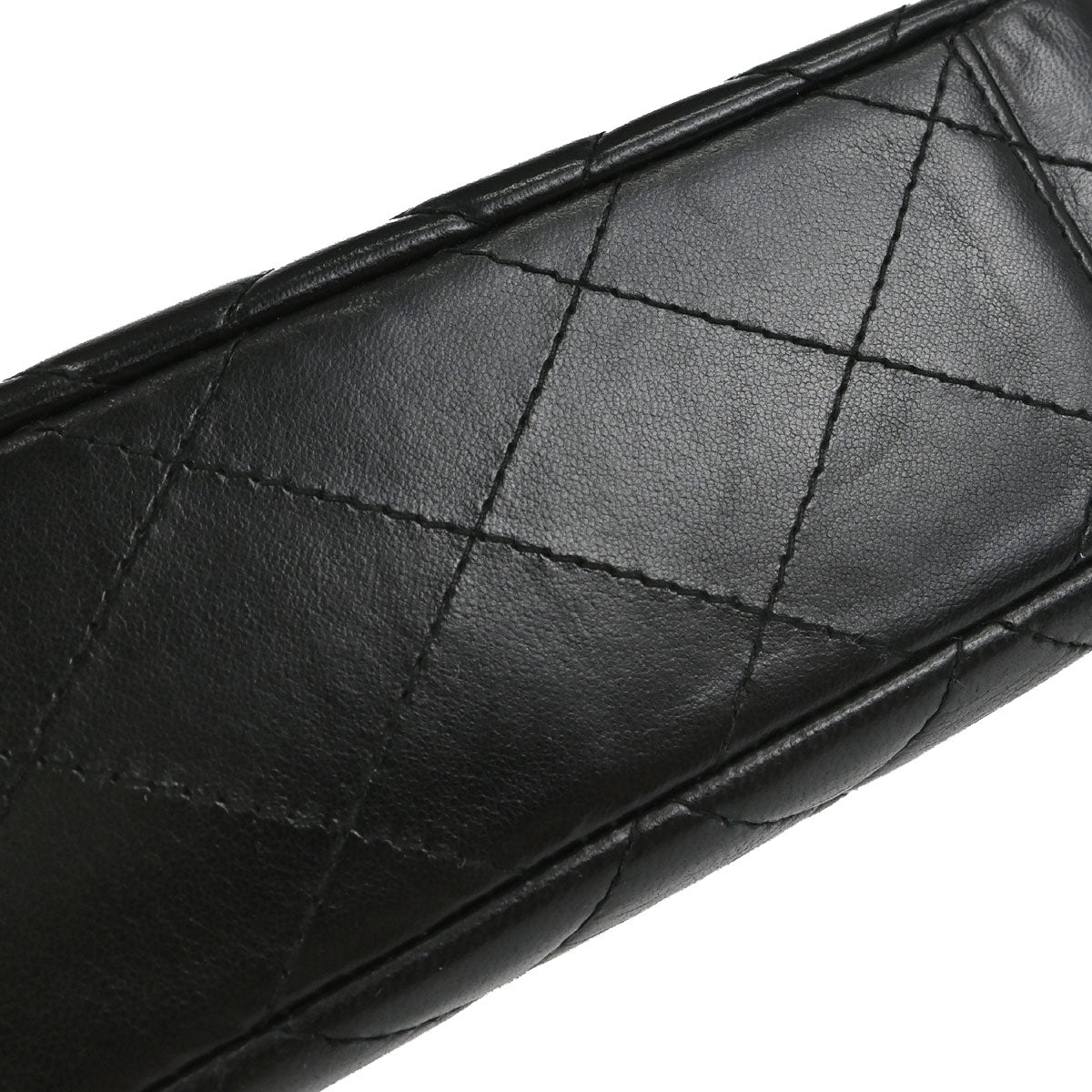Chanel 1996-1997 Black Lambskin Top Handle Handbag