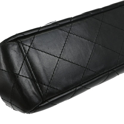 Chanel 1996-1997 Black Lambskin Top Handle Handbag