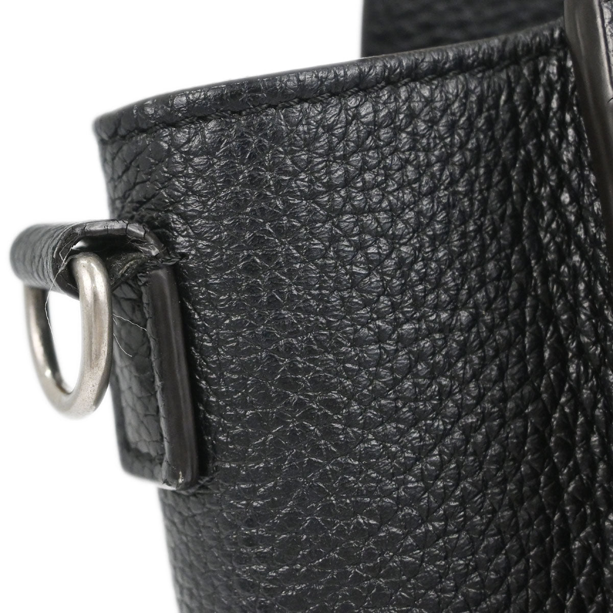 Celine Black Leather Nano Luggage 2way Shoulder Tote Handbag