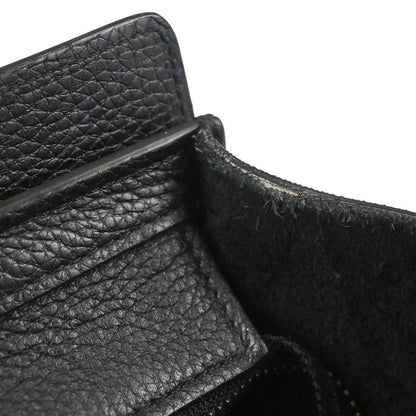 Celine Black Leather Nano Luggage 2way Shoulder Tote Handbag
