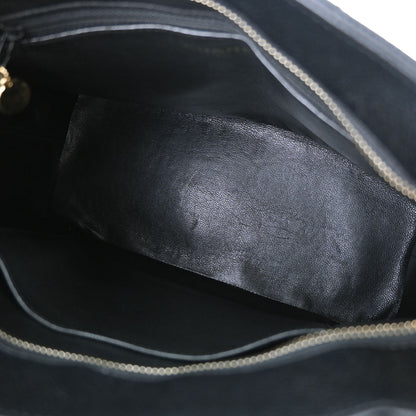 Chanel 2003-2004 Black Caviar Skin Medallion Tote Handbag