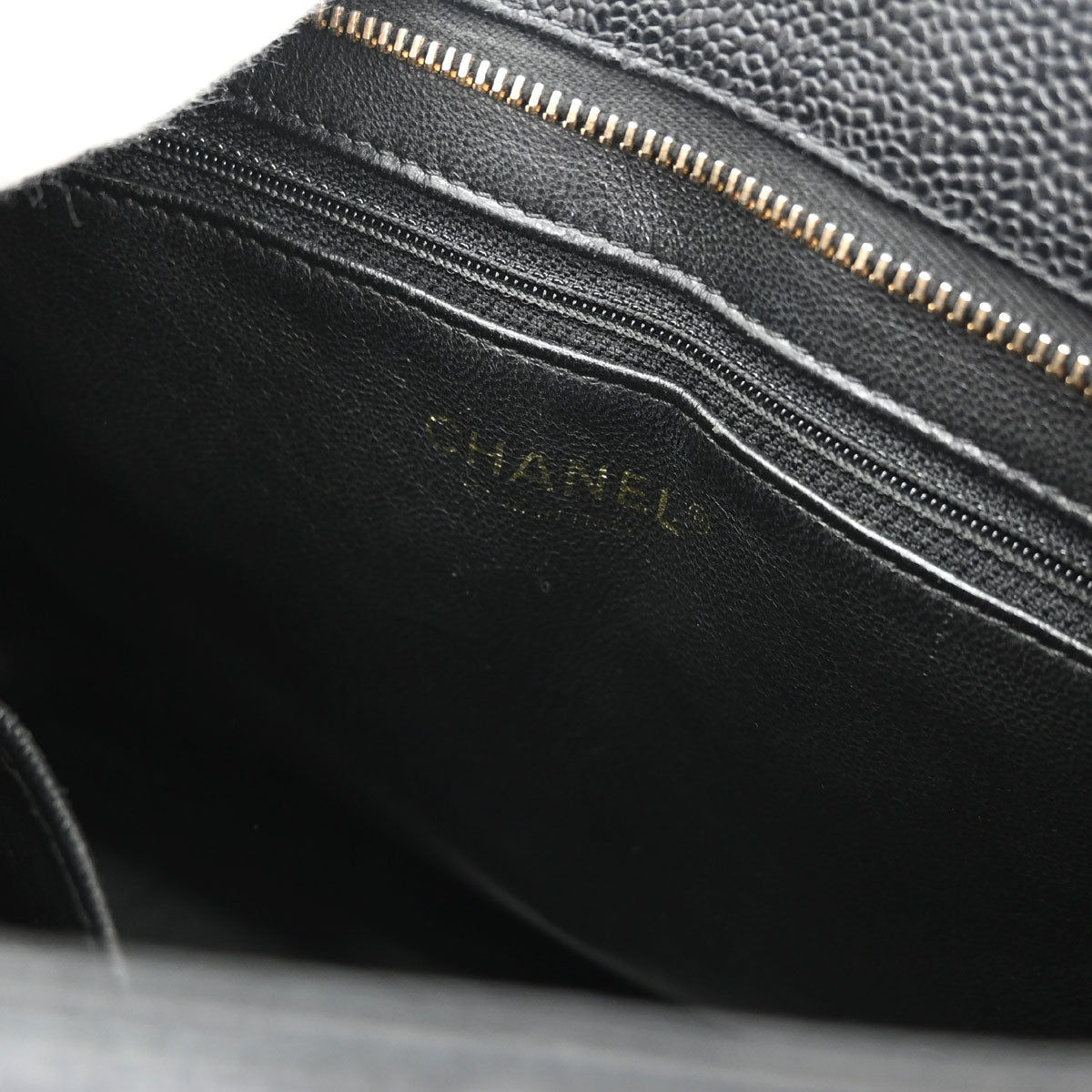 Chanel 2003-2004 Black Caviar Skin Medallion Tote Handbag