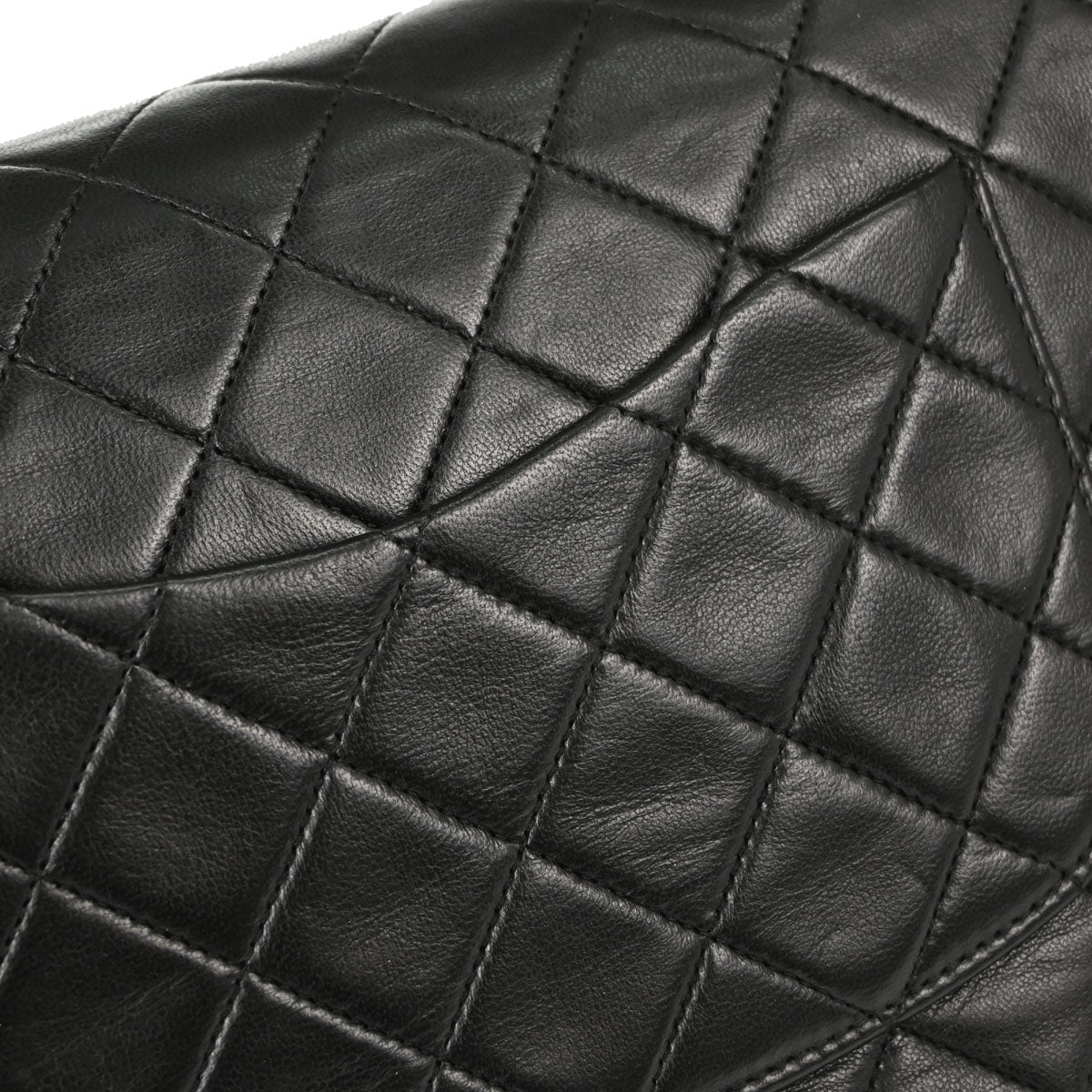 Chanel Black Lambskin Medium Classic Double Flap Shoulder Bag