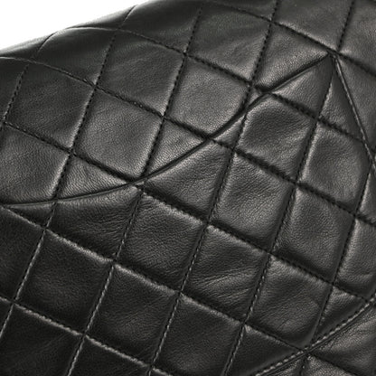 Chanel Black Lambskin Medium Classic Double Flap Shoulder Bag