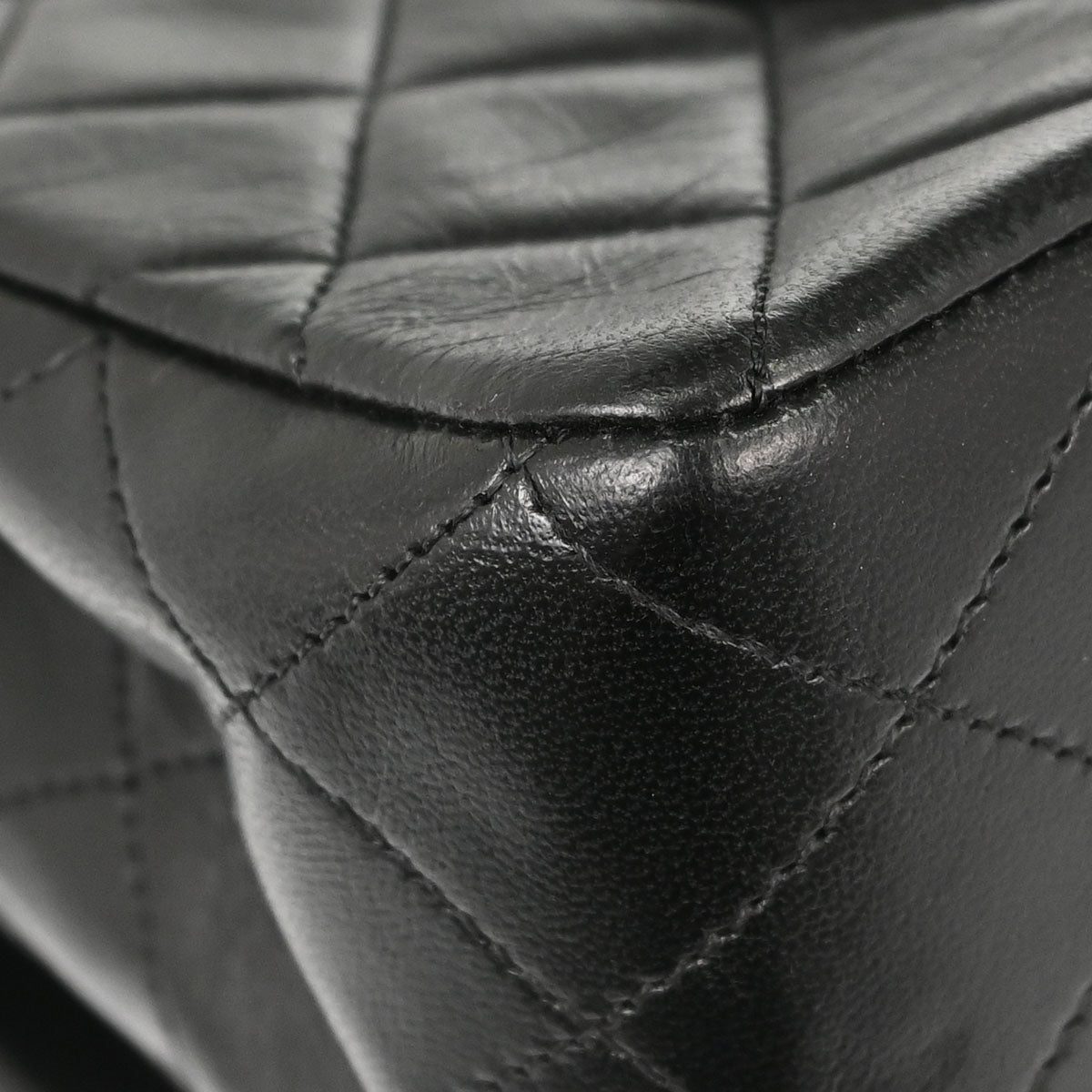 Chanel Black Lambskin Medium Classic Double Flap Shoulder Bag