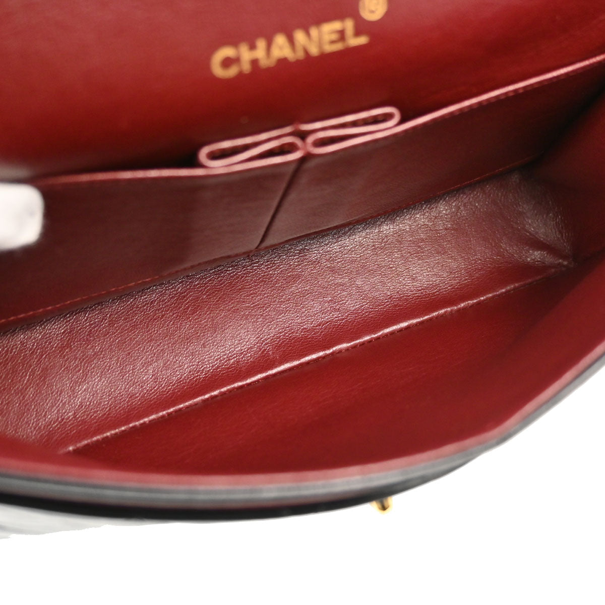 Chanel Black Lambskin Medium Classic Double Flap Shoulder Bag