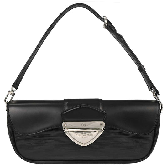 Louis Vuitton Black Epi Pochette Montaigne Handbag M59292