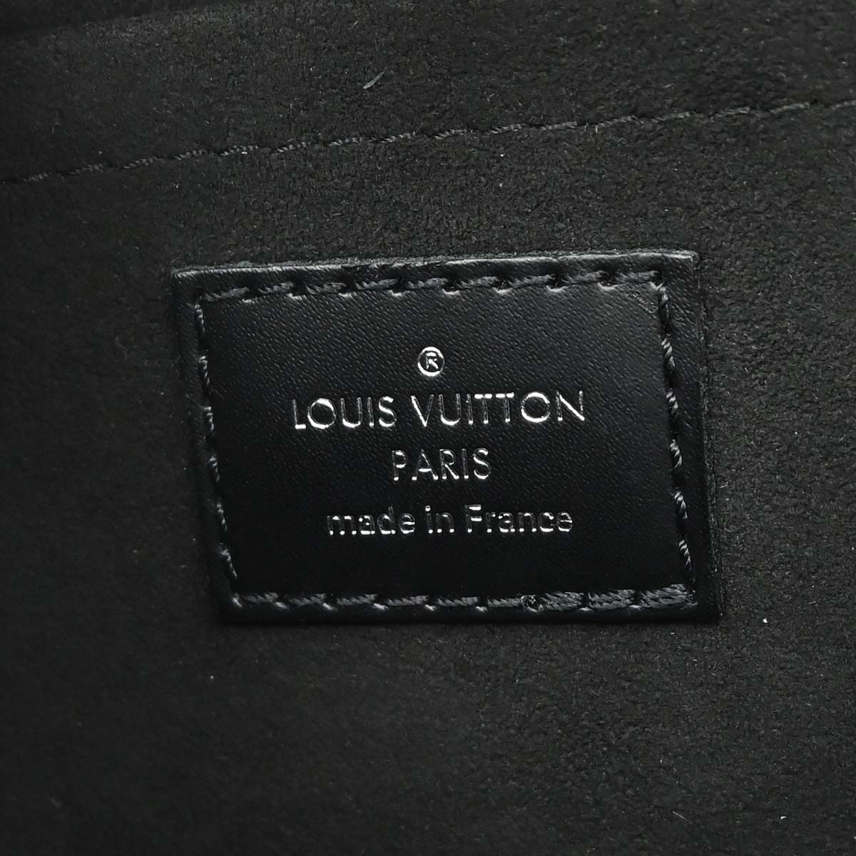 Louis Vuitton Black Epi Pochette Montaigne Handbag M59292