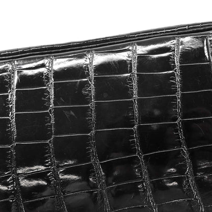 Hermes * Black Niloticus Birkin 30 Handbag