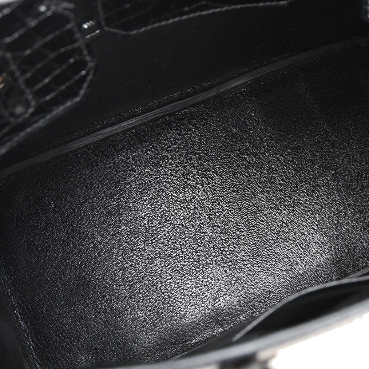 Hermes * Black Niloticus Birkin 30 Handbag