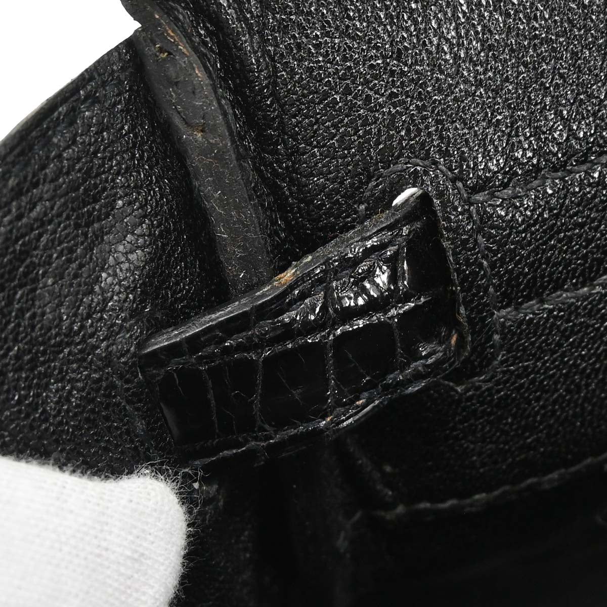 Hermes * Black Niloticus Birkin 30 Handbag