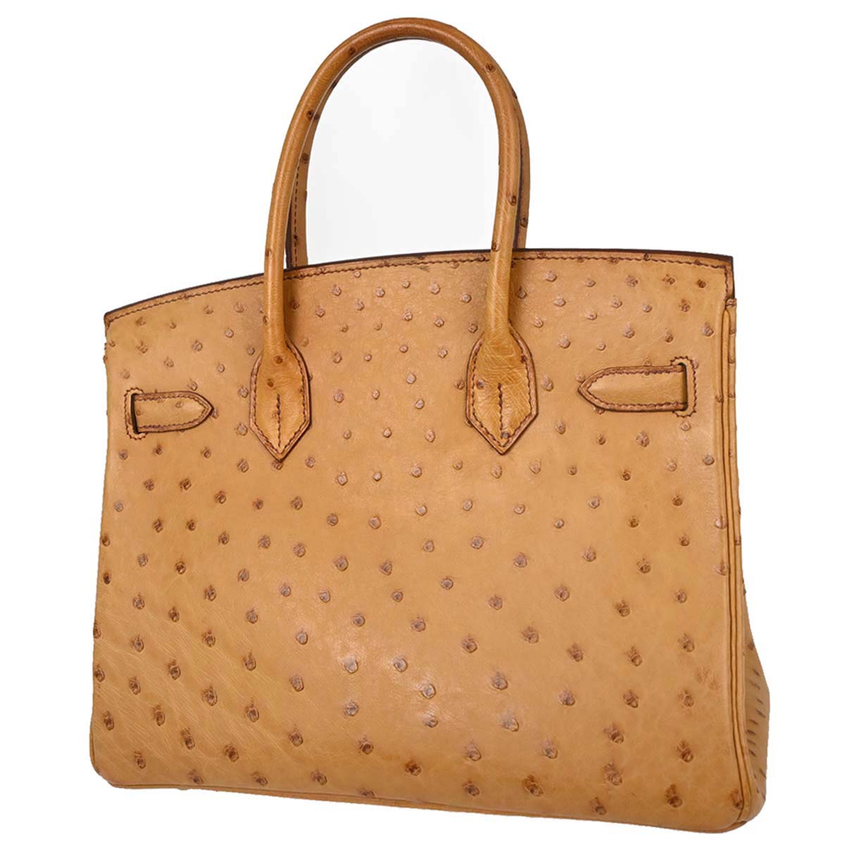 Hermes * Chestnut Ostrich Birkin 30 Handbag