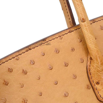Hermes * Chestnut Ostrich Birkin 30 Handbag