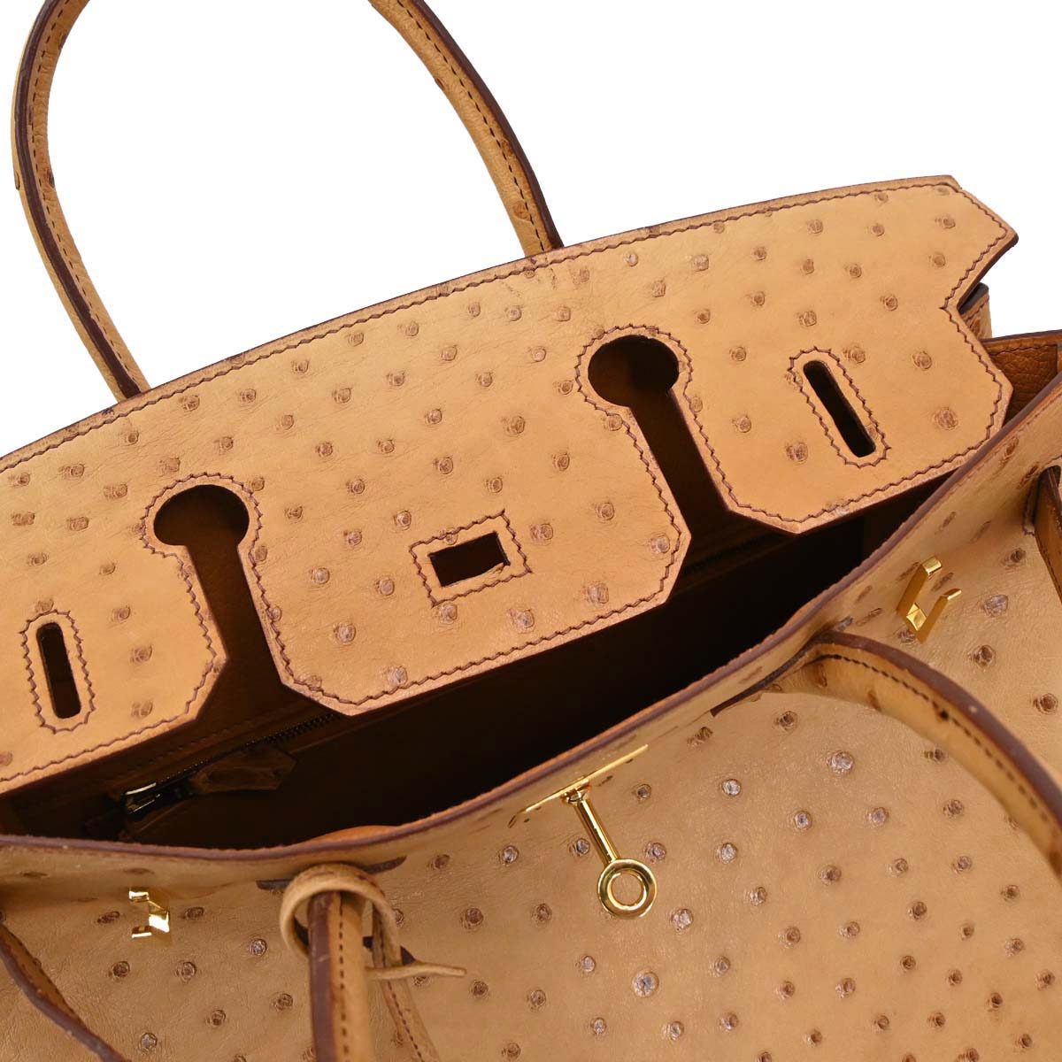 Hermes * Chestnut Ostrich Birkin 30 Handbag