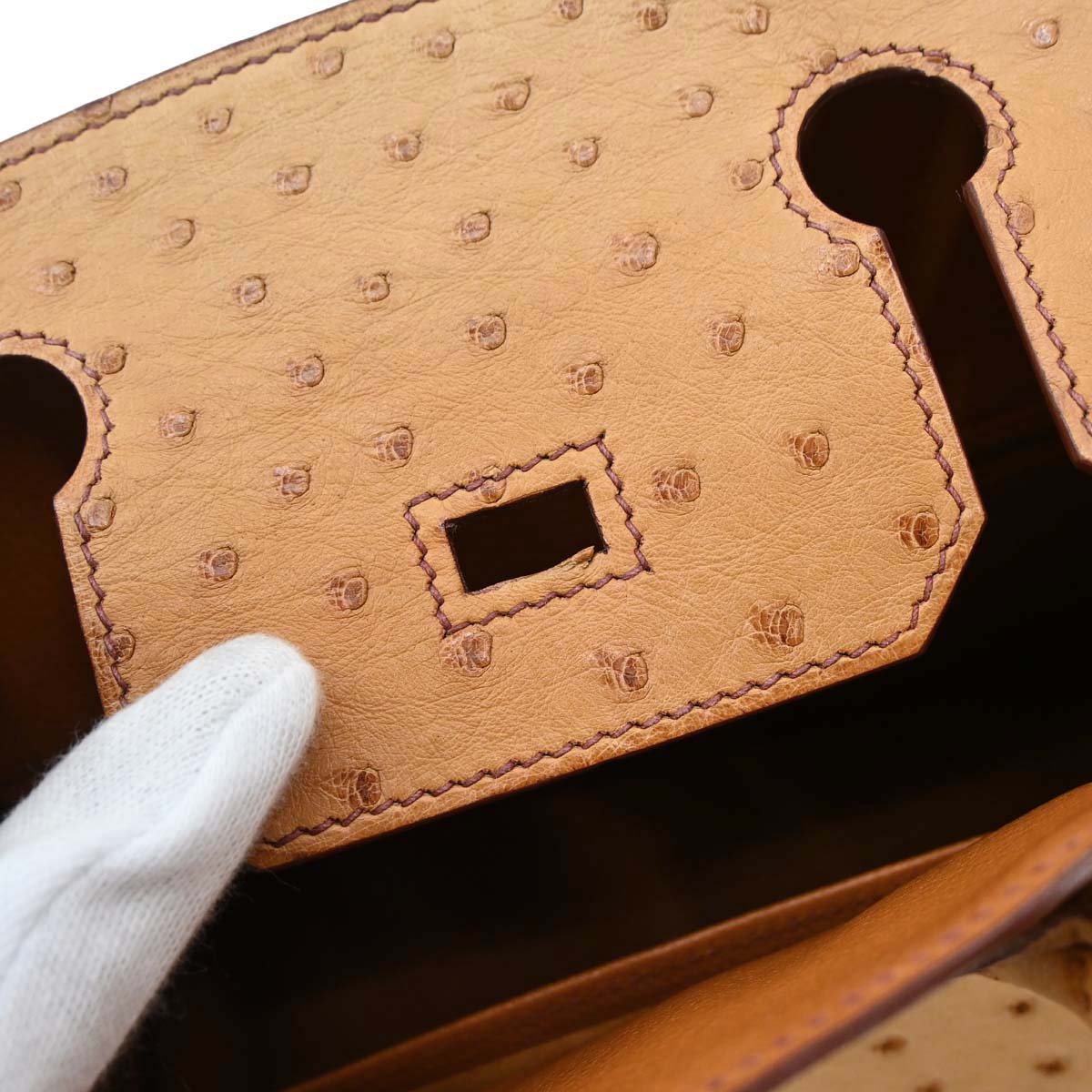 Hermes * Chestnut Ostrich Birkin 30 Handbag