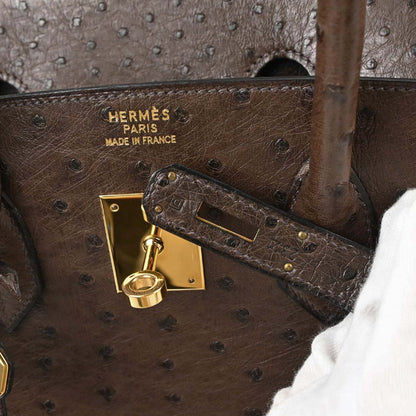 Hermes * Havane Ostrich Birkin 35 Handbag