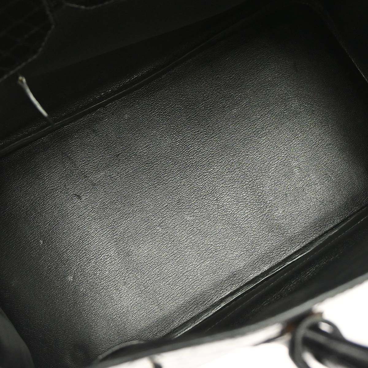 Hermes * Black Porosus Birkin 35 Handbag