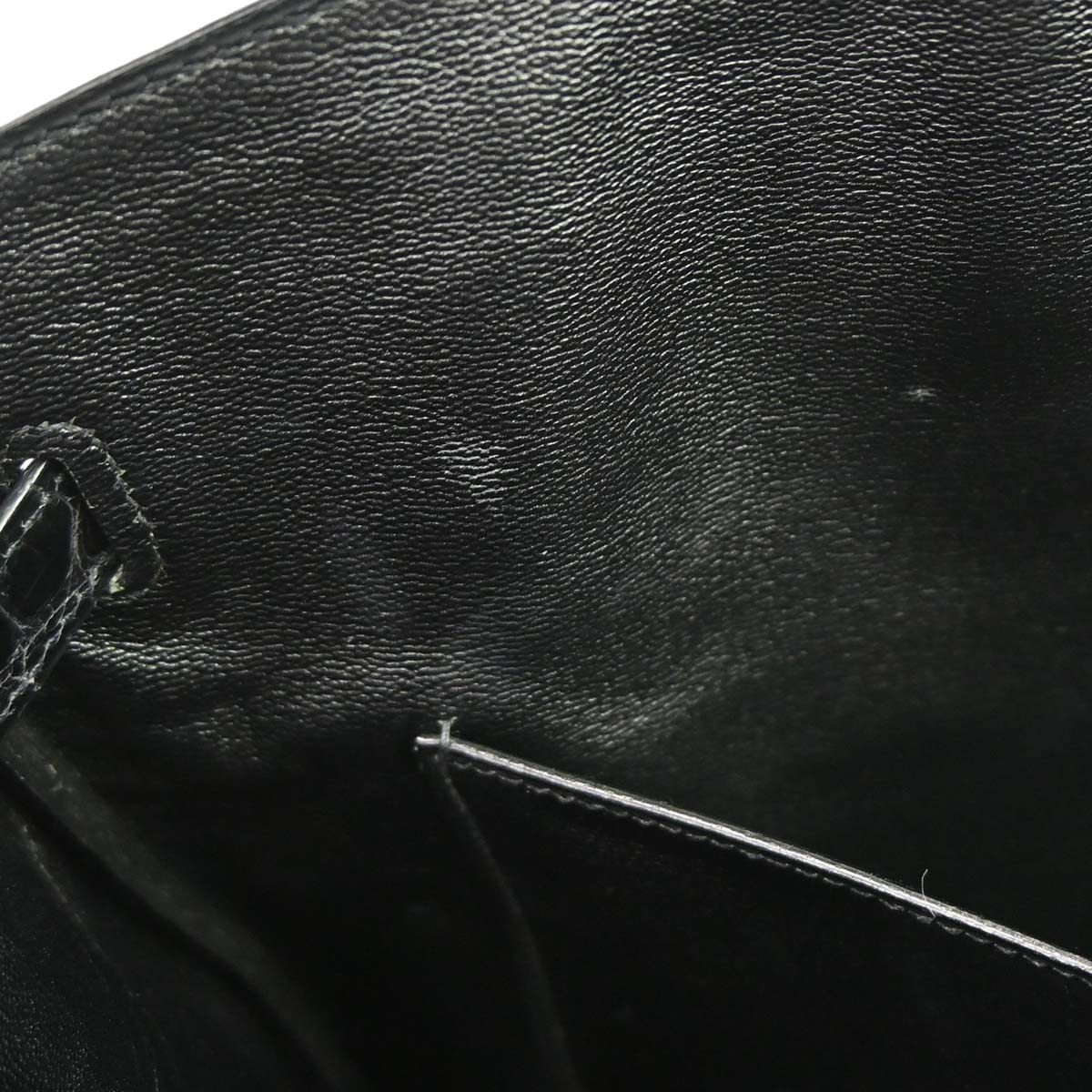 Hermes * Black Porosus Birkin 35 Handbag