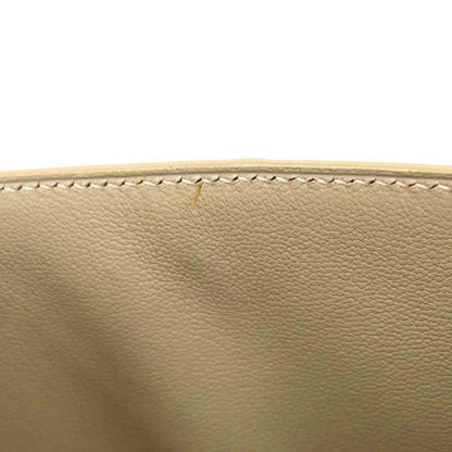 Hermes * Beige Ostrich Mini Kelly 20 Sellier 2way Shoulder Handbag