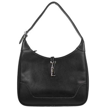 Hermes Black Lisse Trim 31 Shoulder Bag