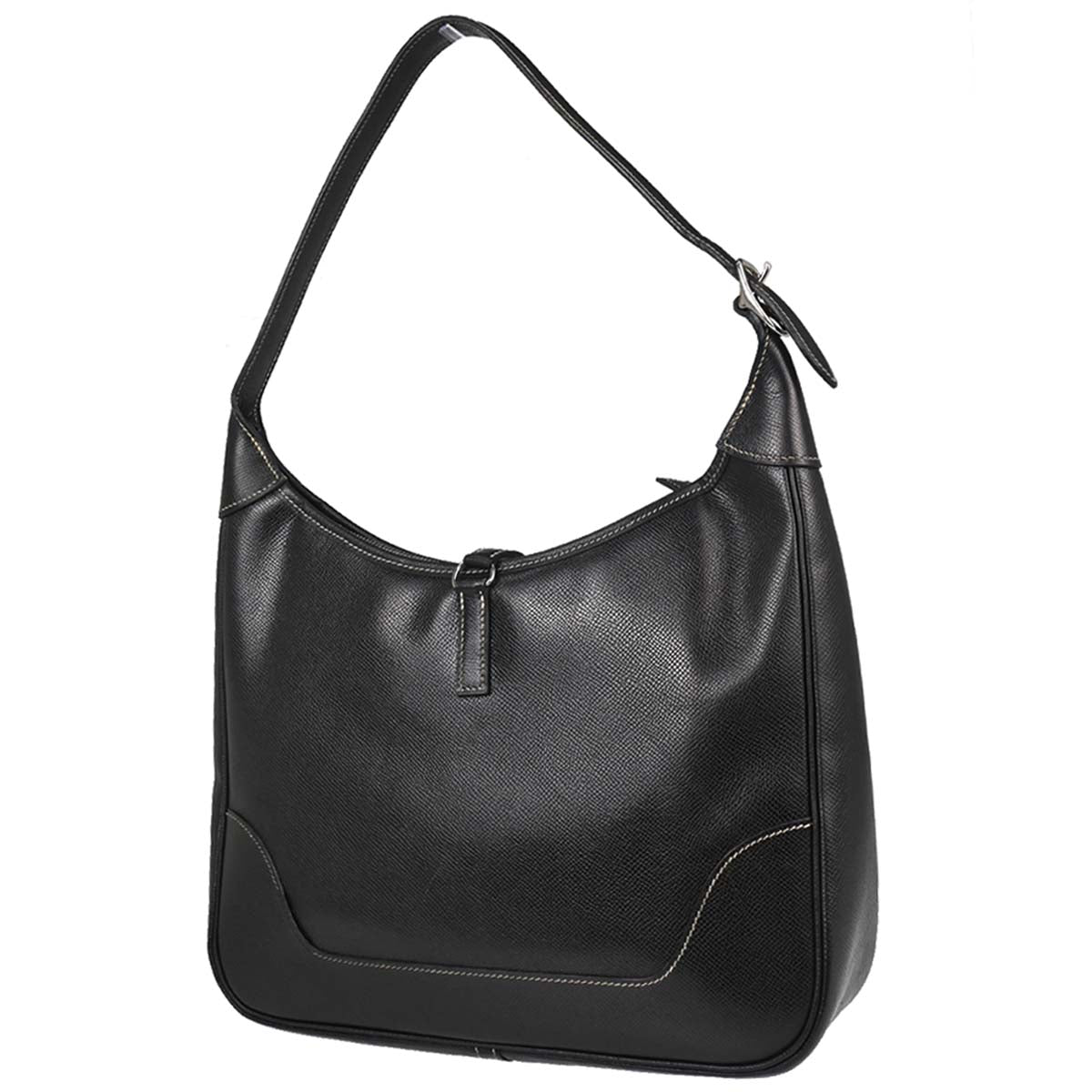 Hermes Black Lisse Trim 31 Shoulder Bag